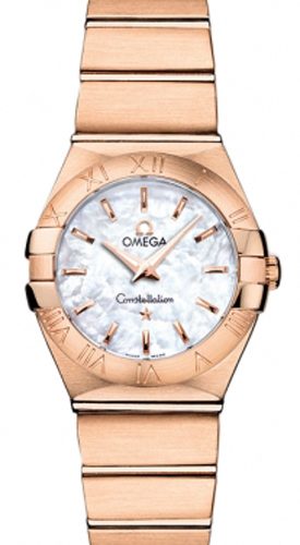 Omega Constellation Solid Rose Gold Luxury Womens Watch Captivates Fashion Enthusiasts