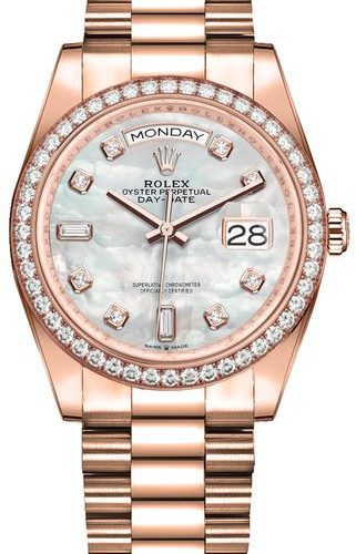 Rolex Day-Date 36 Diamond Everose Gold Watch Redefines Luxury for Men