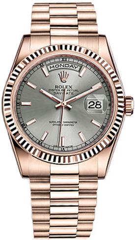 The Timeless Elegance of the Rolex Day-Date 36 Rose Gold Watch Captivates Fashion Enthusiasts