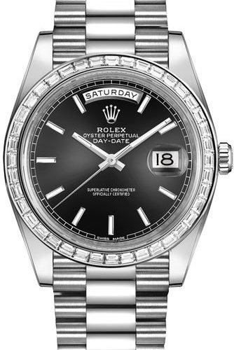 Luxury Redefined with the New Rolex Day-Date 40 in Black Dial and Platinum